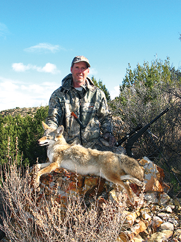 Patrick finds his 14-inch barreled, 223 Remington-chambered T/C Contender ideal for coyote calling in remote areas. It is super accurate and easy to stash in a pack while hiking.